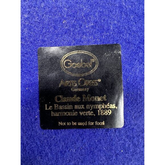 Gobel 0"Claude Monet Japanese Bridge Gold Rimmed decorative only Porcelain Tray - Picture 7 of 10